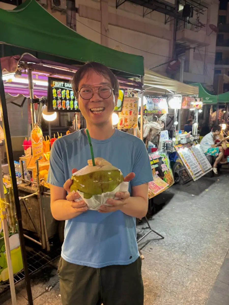 Exploring the vibrant night markets on my Thai adventure!