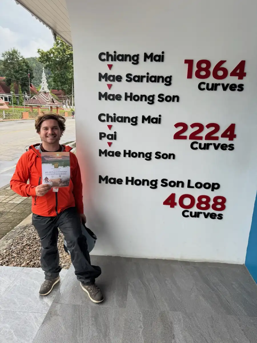 Exploring the winding roads of the Mae Hong Son Loop! 🏞️