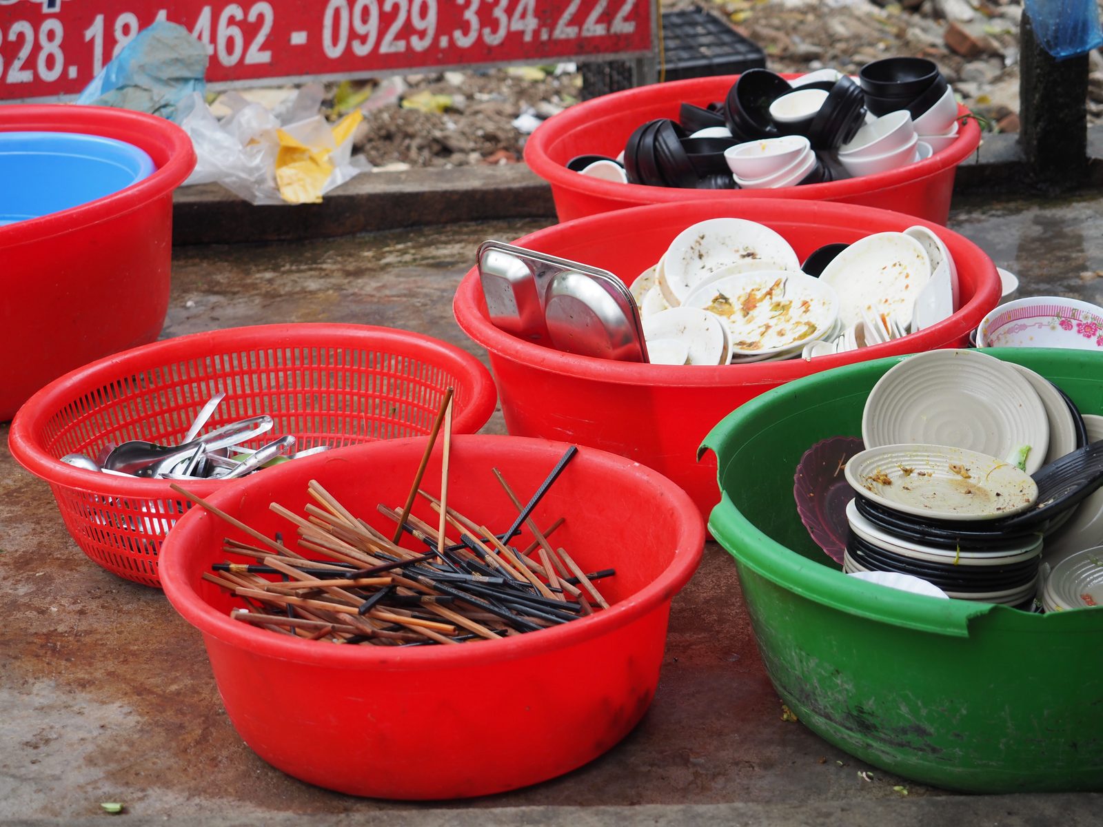 Produce at a morning market, Hà Giang