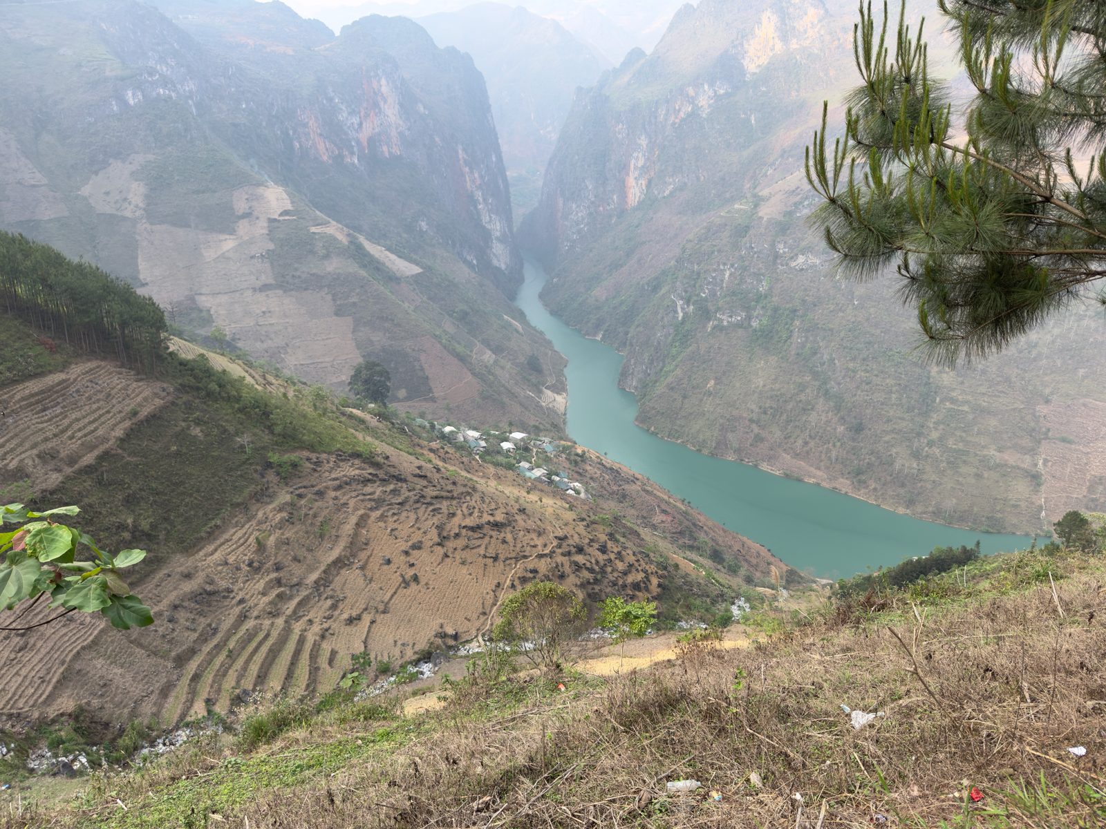 River valley and rice fields, Mèo Vạc